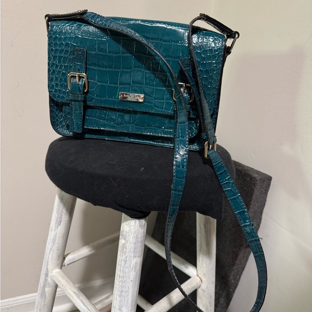 Kate Spade Teal Crocodile Satchel